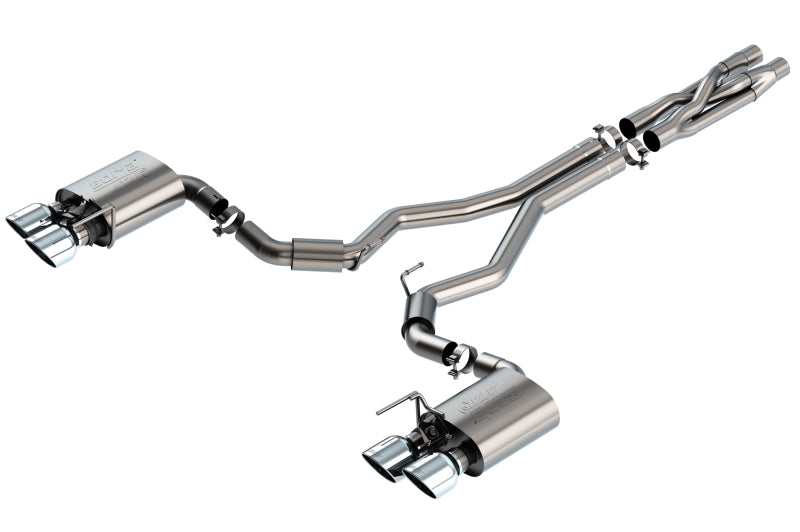 Borla 140837 ATAK Cat-Back Exhaust System with Chrome Tips for 2020-2023 Ford Mustang Shelby GT500