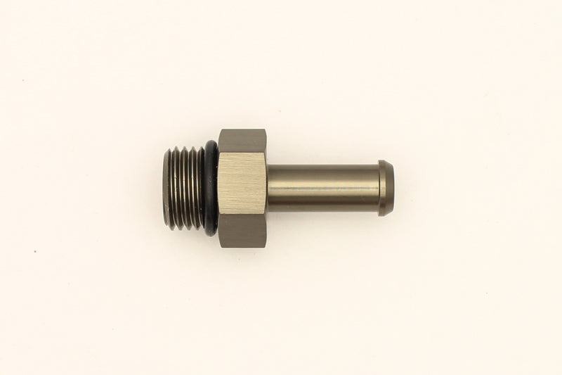 DeatschWerks DWK6-02-0505 6AN ORB Male to 5/16-Inch Barb Fitting with O-Ring