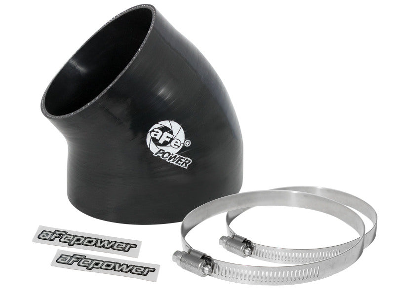 aFe Magnum FORCE Silicone Replacement Coupling Kit, 4-Inch to 3-1/2-Inch ID 49-Degree Elbow Reducer, Part Number 59-00036