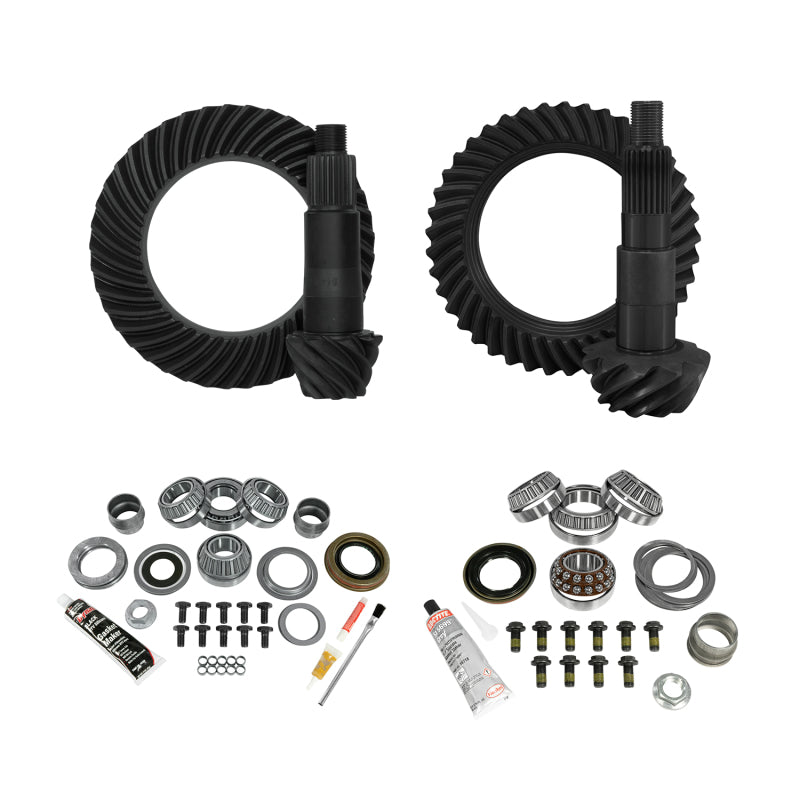 Yukon Gear Gear & Install Kit Package Jeep JL Non-Rubicon D44 (M220) R / D30 (M186) F - 4.88 Ratio