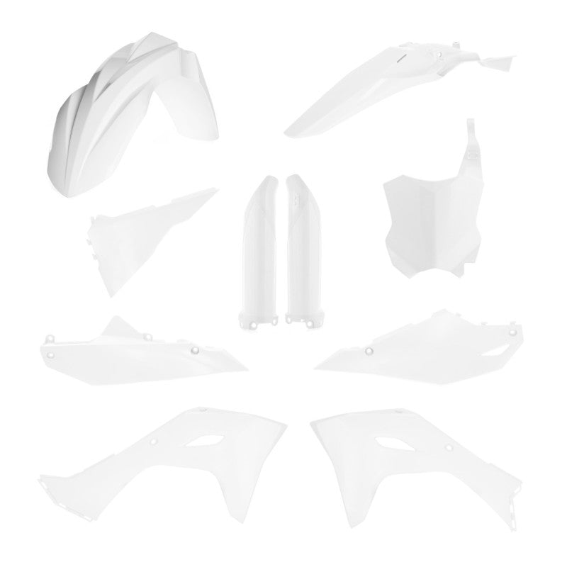 Acerbis Full Plastic Kit for 2024-2025 Kawasaki KX250 and KX450, White – Part Number ACB2983570002