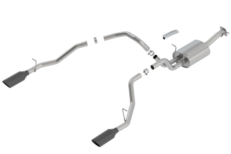 Borla 140758BC Touring Cat-Back Exhaust for 2019-2026 Ram 1500 5.7L V8, Black Chrome Tips