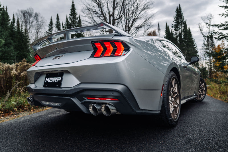 MBRP S7280304 Armor Pro 3-Inch Cat-Back Exhaust with Stainless Steel Tips for 2024-2026 Ford Mustang GT