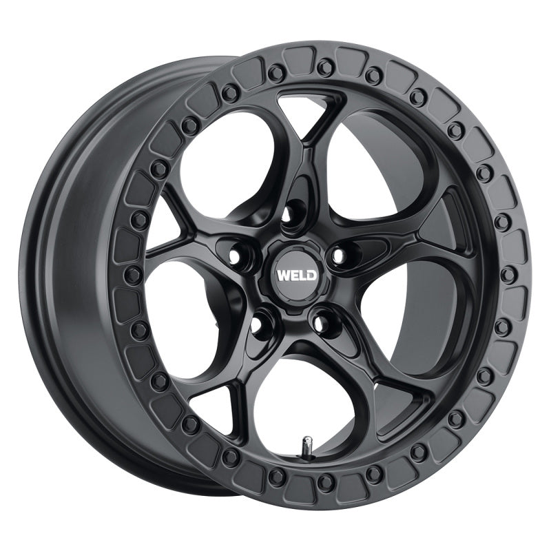 Weld W108 17X9.0 Ledge 5X127 ET-12 BS4.50 Satin Black 71.5