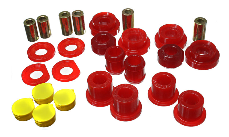 Energy Suspension - eng16.3123R - 06-11 Honda Civic Red Rear Lower Trailing Arm and Lower Knuckle Bushing Set