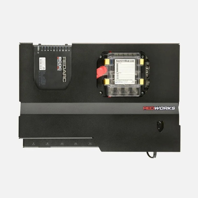 REDARC REDWorks Nomad50 Power Panel with 50A BCDC Alpha R Battery Charger