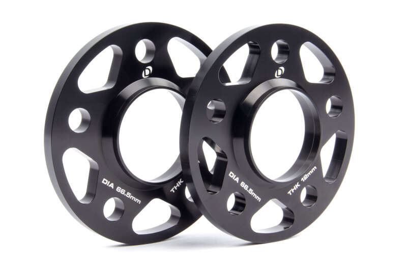 Dinan Wheel Spacers - 5x112 Bolt Pattern, 66.5mm Center Bore, 12mm Thickness - Set of 2