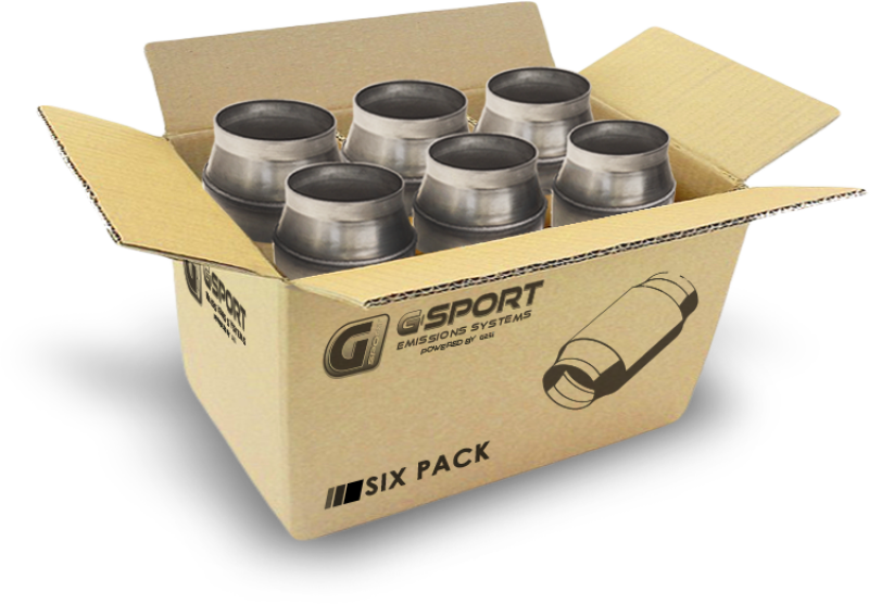 GESI G-Sport 6PK 400 CPSI EPA Approved 3in Inlet/Outlet GEN2 Ultra High Output Cat Conv Assembly
