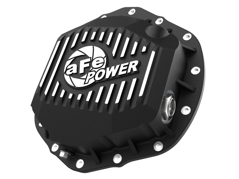 aFe POWER Pro Series Rear Differential Cover with Machined Fins, Black, Part Number 46-71260B
