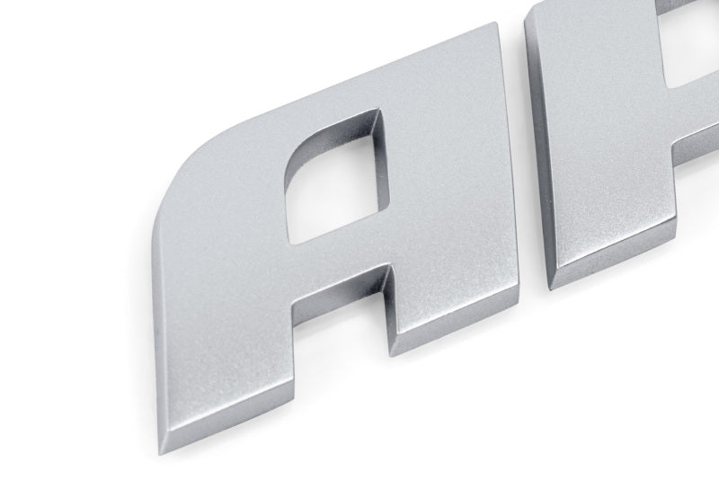 APR Badge in Matte Silver - 3D Domed OEM-Style Emblem for Vehicles
