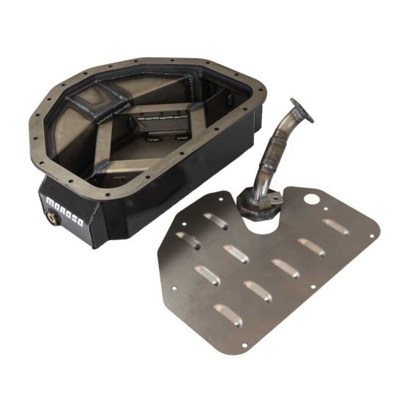 Moroso Toyota 1JZ/2JZ Front Sump Road Race Baffled 4-Inch Deep Oil Pan - Part No. mor20947