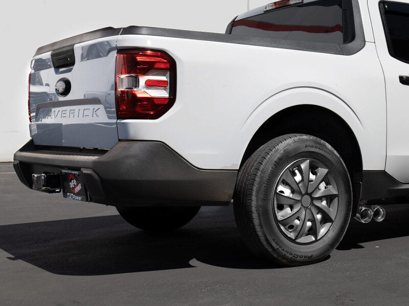 aFe Rebel Series Cat-Back Exhaust System with Polished Tip, Part Number 49-33155-P, for 2022–2025 Ford Maverick 2.5L FWD
