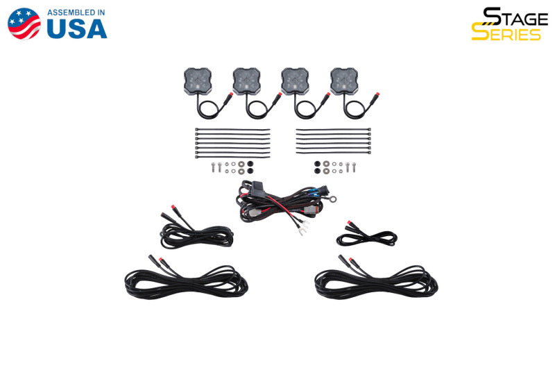 Diode Dynamics RGBW Rock Light Installer Magnet Mount Kit with Bluetooth Controller - DD7741C