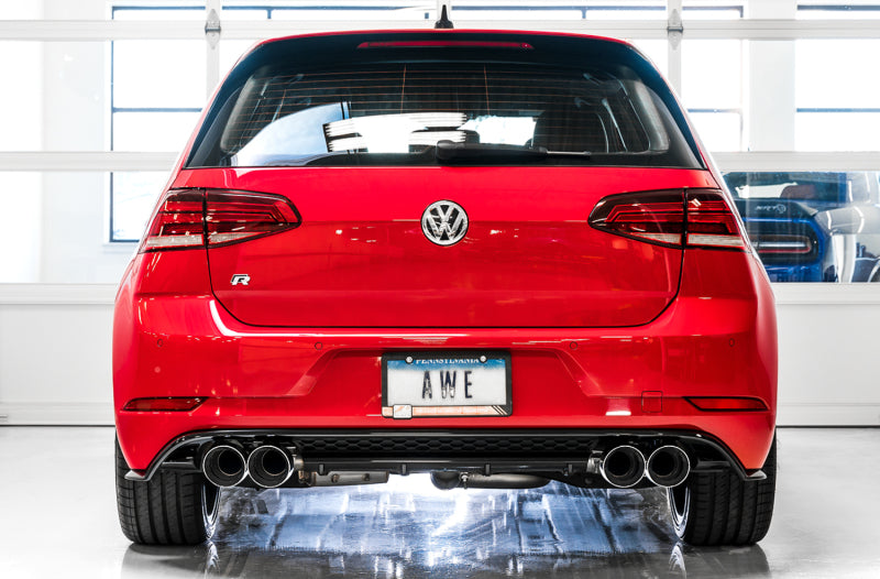 AWE Tuning Audi 8V S3 SwitchPath Exhaust w/Chrome Silver Tips 102mm