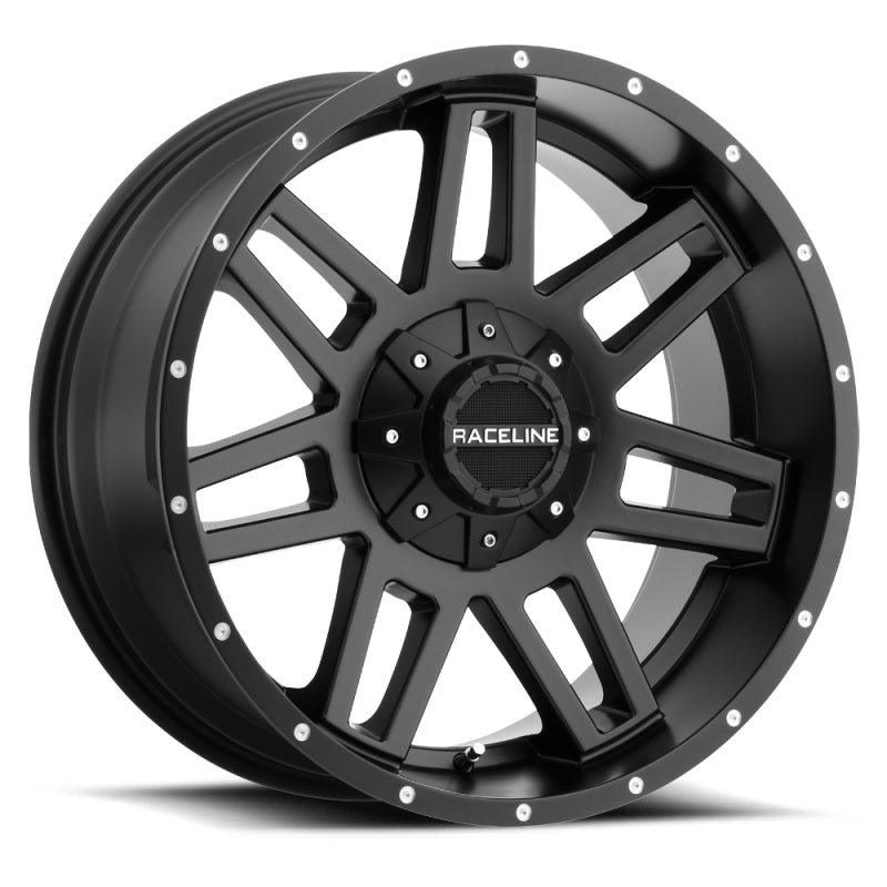 Raceline 931B Injector Satin Black Wheel - Part Number rcl931B-68080-00