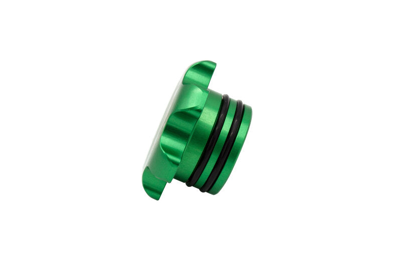 Fleece Performance fpeFPE-FC-1316-GRN 13–18 Dodge Cummins Green Anodized Billet Fuel Cap