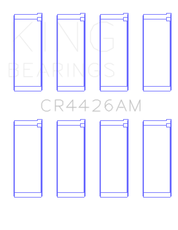 King Engine Bearings CR4426AM0.5 Renault R12 +0.50 mm Connecting Rod Bearing Set