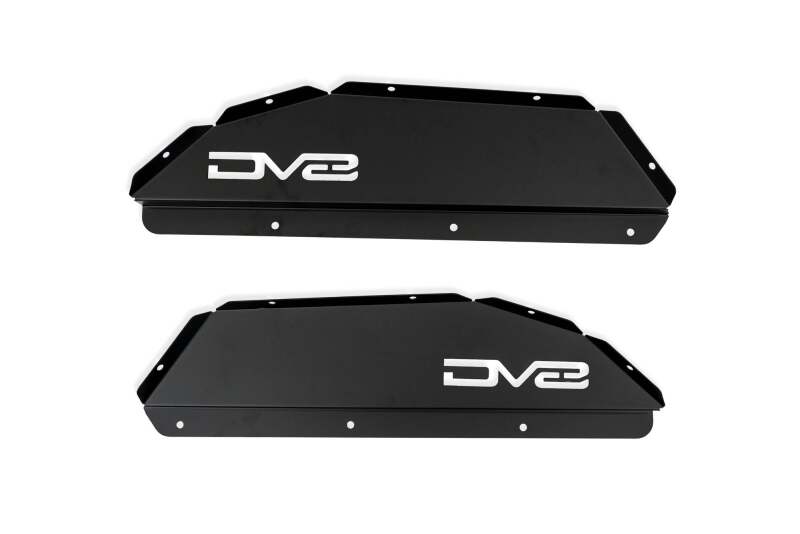 DV8 Offroad Rear Inner Fender Liners for 2020-2025 Jeep Gladiator JT, Satin Black - dveINFEND-07RB