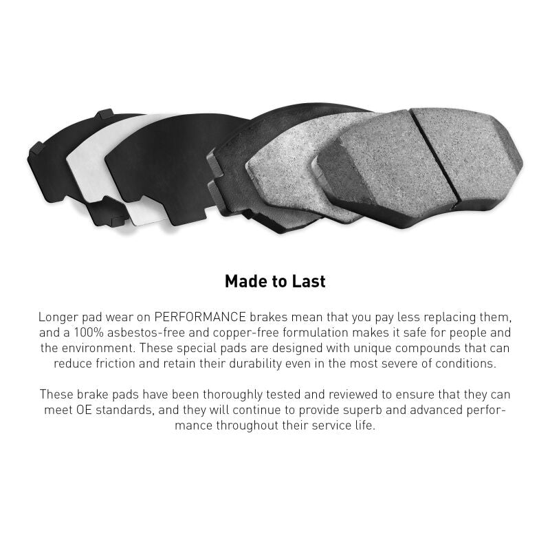 R1 Concepts 93-98 Toyota Supra Rear Performance Sport Brake Pads - Advanced Street and Track Performance
