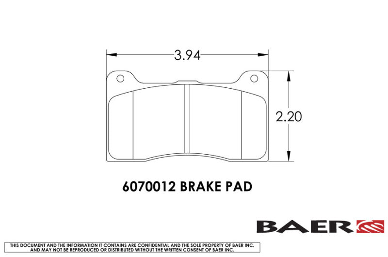 Baer Brakes 15-23 Ford Mustang SS4+ Deep Stage Front Brake Kit - Fire Red, Part BAE4261428FR