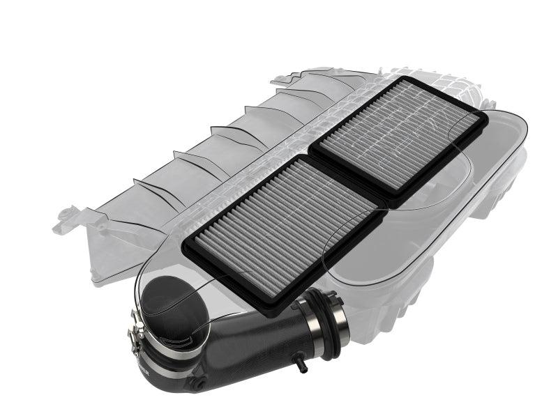 aFe Super Stock Carbon Fiber Pro DRY S Induction System for 2021-2024 Ram 1500 TRX 6.2L V8, Part Number 55-10014DC