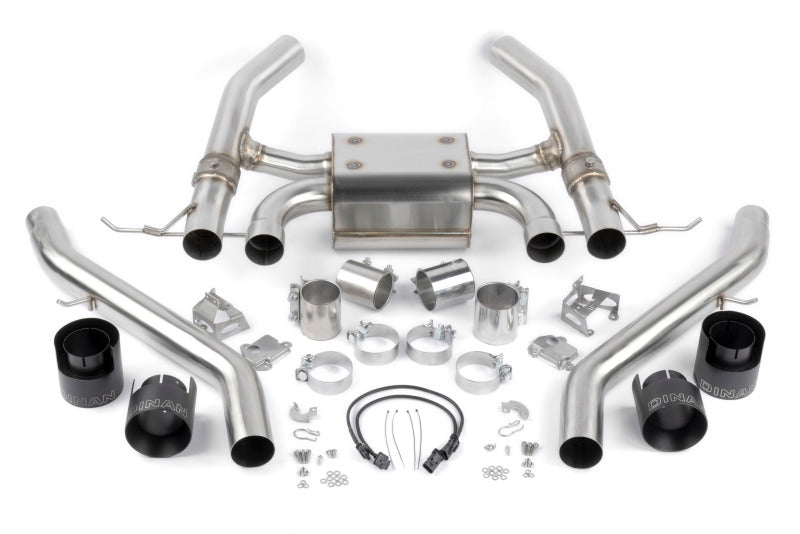Dinan 21-27 BMW M3/M4 G80/G82/G83 Valved Axleback Exhaust System with Black Tips