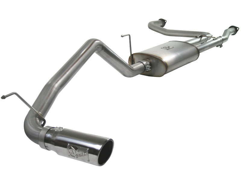 aFe MACH Force XP Cat-Back Exhaust with Polished Tip for 2004–2012 Nissan Titan V8 5.6L | 409 Stainless Steel | Part Number 49-46102-P