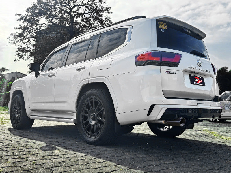 aFe Vulcan Series 3-inch Stainless Steel Exhaust System with Black Tip for Toyota Land Cruiser (J300) 22-26 V6-3.3L