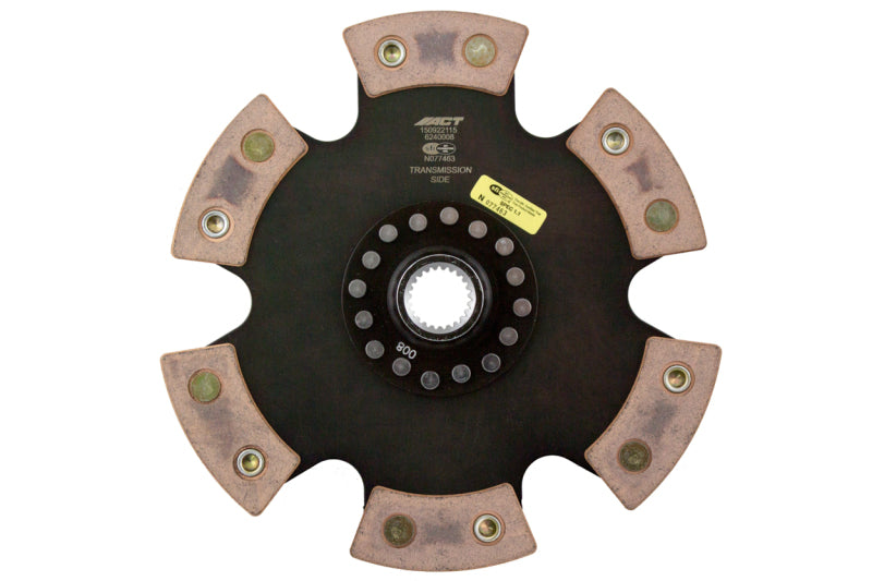 ACT 6240008 6-Pad Rigid Ceramic Race Clutch Disc