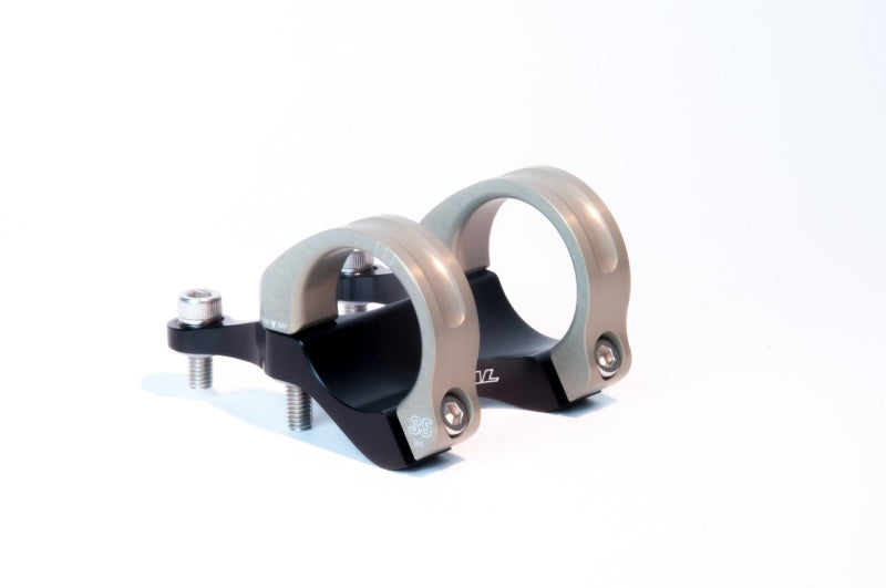 Renthal - renSTM113-BKAG - Integra 35 Handlebar Clamp, 45 mm / Zero Rise