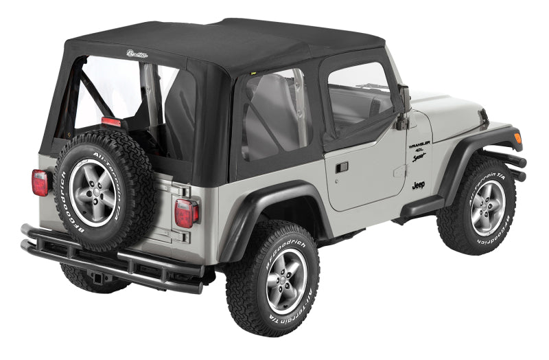 Bestop 97-02 Jeep Wrangler TJ Replace-A-Top with Black Sailcloth and Clear Windows