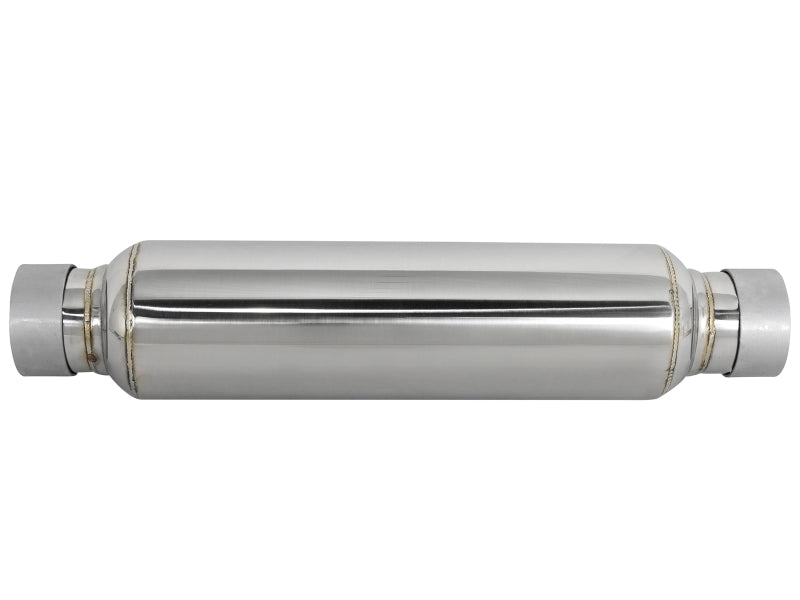 aFe MACH Force-Xp 304 Stainless Steel Resonator, 2.5-Inch Inlet/Outlet, 4-Inch Diameter