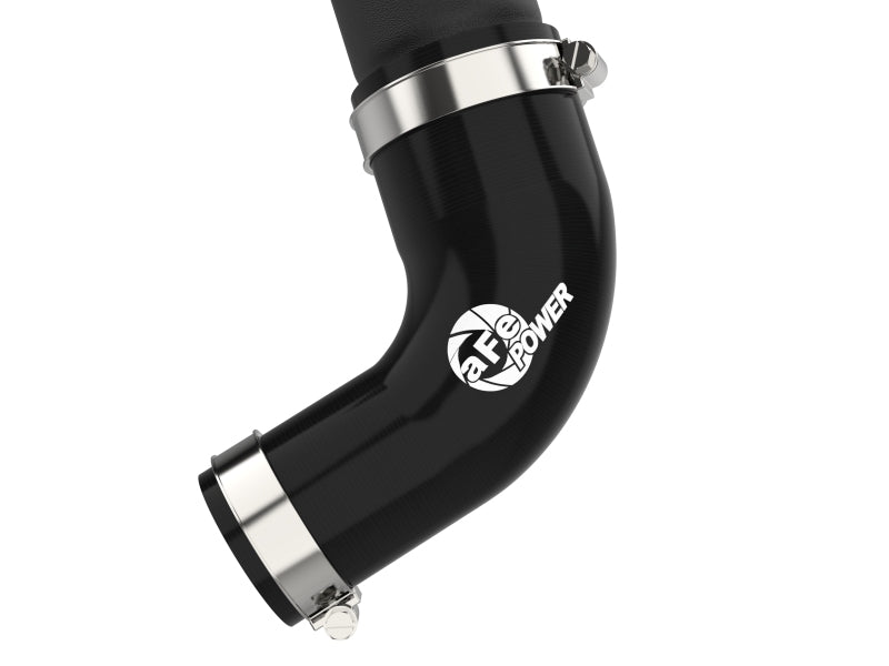 aFe BladeRunner 2.5-Inch Aluminum Hot Charge Pipe, Black, Part Number 46-20568-B, for 2022–2026 Toyota Tundra 3.4L V6 Twin-Turbo