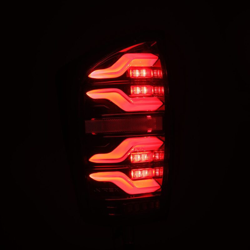 AlphaRex LUXX LED Taillights for 2016–2021 Toyota Tacoma, Alpha Black, ARX680080