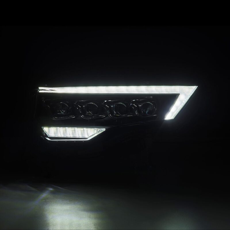 AlphaRex NOVA LED Projector Headlights for 2014–2022 Toyota 4Runner, Black Housing with Active Light, Sequential Signal and Switchback DRL – ARX880808