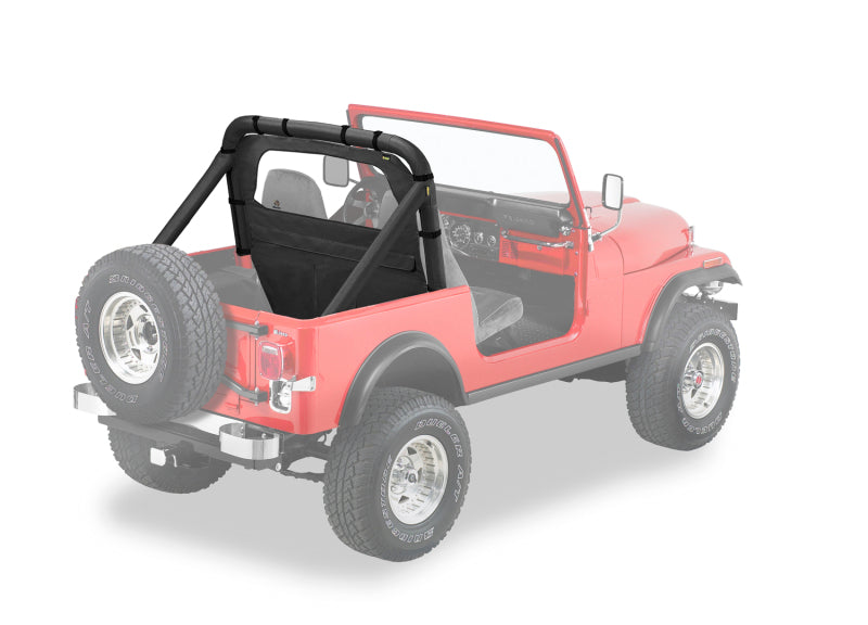 Bestop Windjammer for Jeep CJ5, CJ7, and Wrangler YJ (Black Crush) – Part bes80028-01