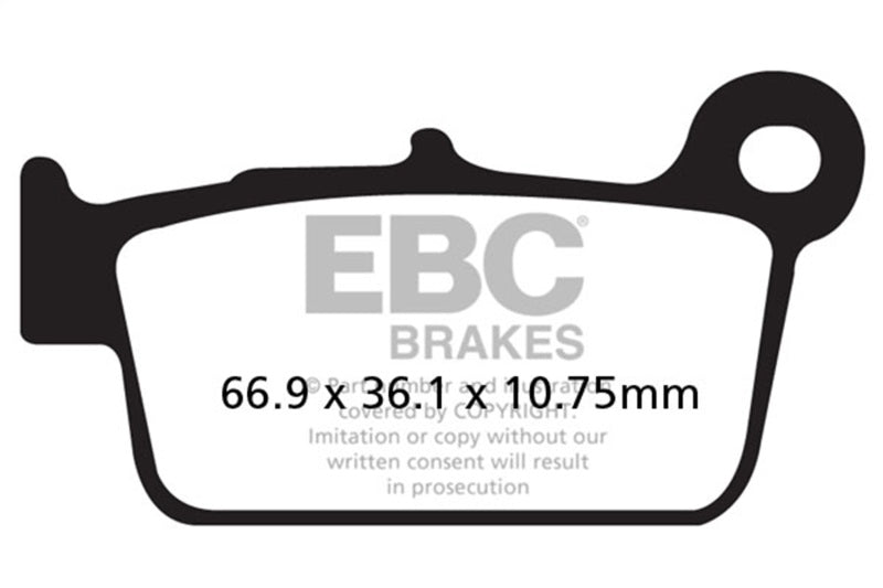 EBC Powersports FA367R R Series Heavy-Duty Sintered Front Brake Pads