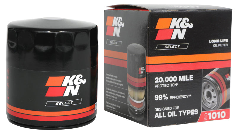K&N Engineering Select SO-1010 Spin-On Oil Filter for Acura MDX 3.0L and 3.5L V6