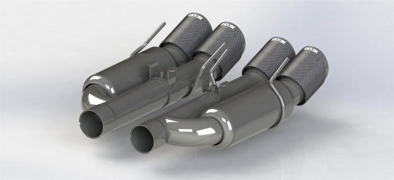 Kooks 09-13 Chevrolet Corvette Z06/ZR1 3in. Valved Axle-Back Exhaust w/ SS Tips