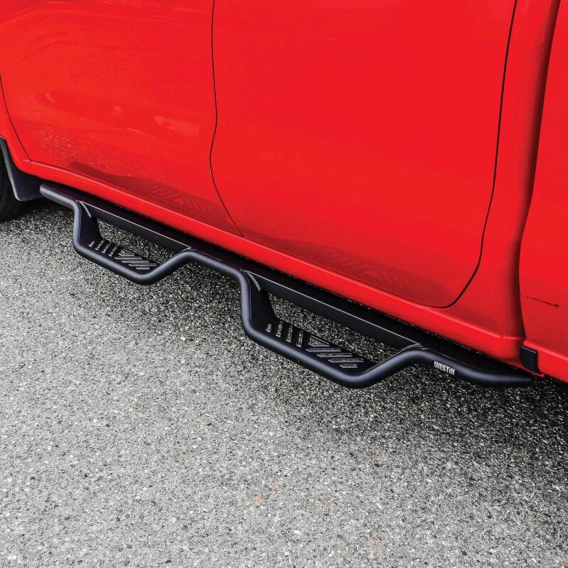 Westin Outlaw Drop Nerf Step Bars for Chevy/GMC Silverado and Sierra 1500/2500/3500 – Textured Black