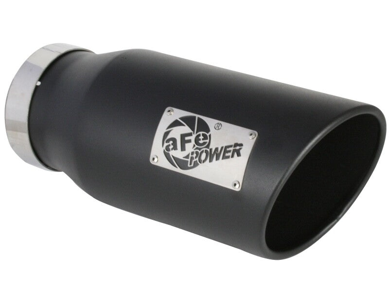 aFe ATLAS 5-Inch Aluminized Steel DPF-Back Exhaust System with Black Tip, Part Number 49-02075-B, for 2019-2026 Ram Diesel Trucks