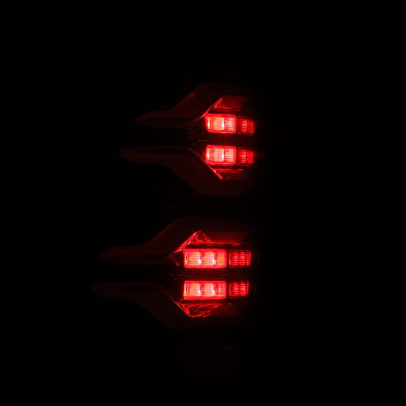 AlphaRex LUXX LED Taillights for 2005-2015 Toyota Tacoma, Alpha Black, Part ARX680050