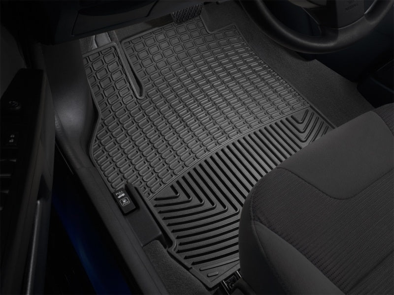 WeatherTech 14+ Chevrolet Silverado Front and Rear Rubber Mats - Black