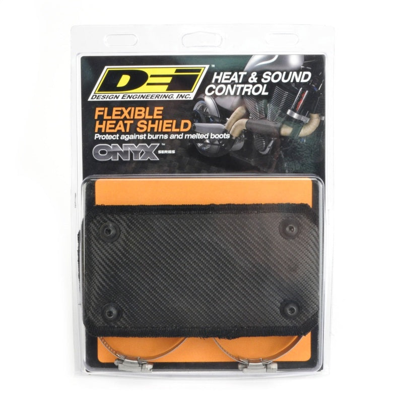 DEI Pipe Shield w/ Stainless Steel Clamps - 4in w x 8in - Onyx