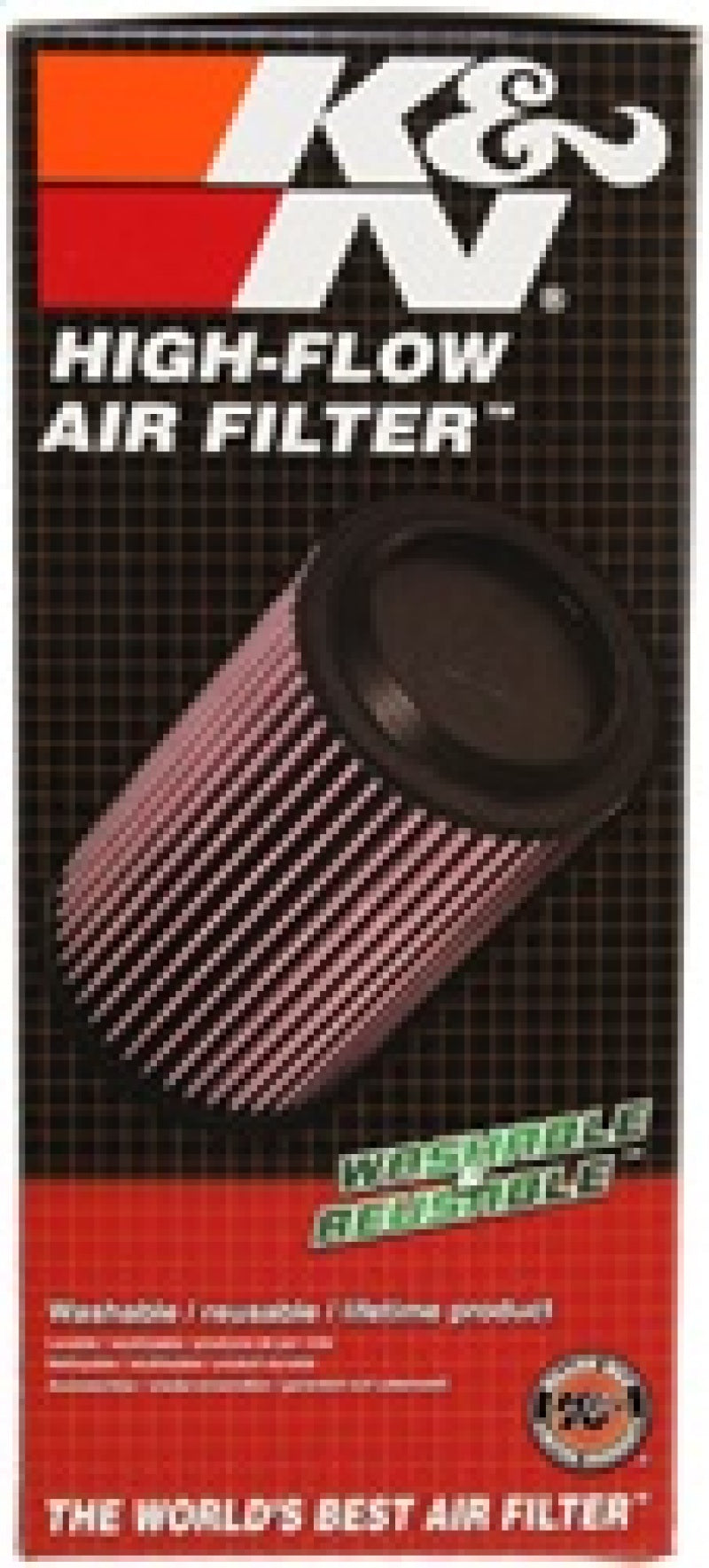 K&N Engineering E-1986 High-Flow Replacement Air Filter for Chevrolet Express and GMC Savana 2500