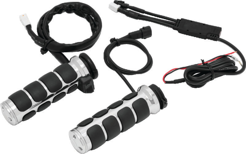 Kuryakyn Heated ISO Grips Dual Cable Chrome – Part Number 6471