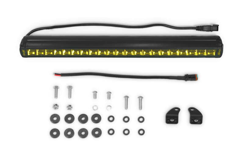 DV8 Offroad Elite Series 20-Inch Amber LED Light Bar, Single Row - Part Number dveBE20SW105W-A