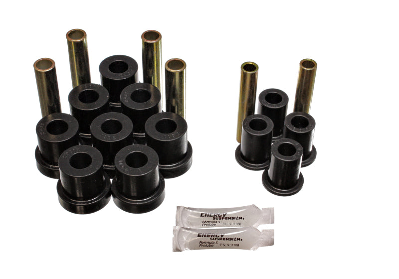 Energy Suspension eng3.2130G GM 4WD Front Spring & Shackle Bushing Set - Black