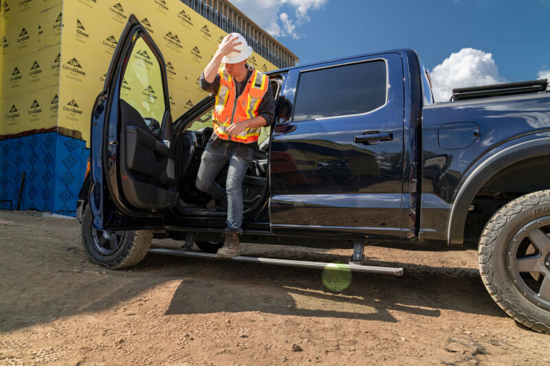AMP Research PowerStep Plug-N-Play Power-Deploying Running Boards AMP76152-01A for 2021-2025 Ford F-150