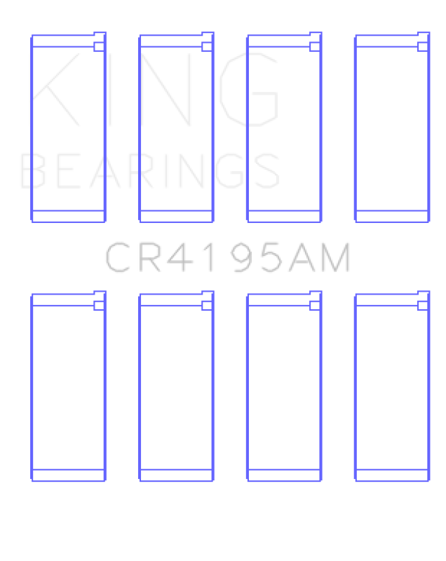 King Engine Bearings CR4195AM Chrysler 420A Connecting Rod Bearing Set - Standard Size